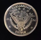1984 Parliament Shield Eagle Scales Vtg Bullion-999 Silver 1 Oz Ounce Round Coin
