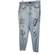 BDG Urban Outfitters Mom High Rise Light Wash Distressed Jeans Sz 29