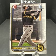 2022 Bowman Prospects Zayed Salinas #BP-122 San Diego Padres