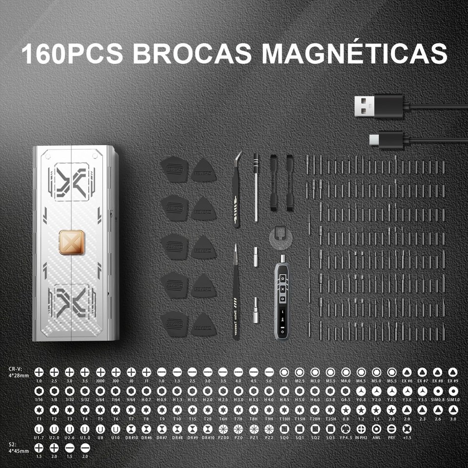 MinoLuxy Electric Screwdriver Set, 181in1 Cordless Screwdriver with