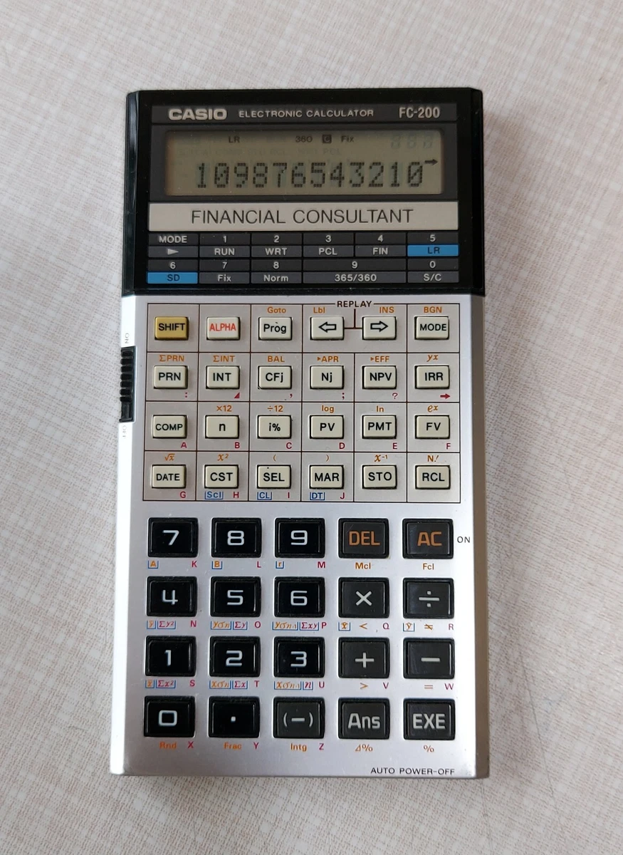 Casio clearance fv 200