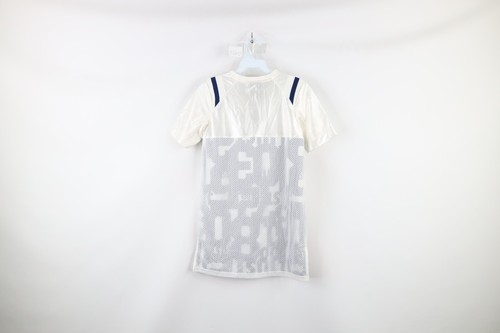 Nike Girls Size Medium Spell Out All Over Print Football Jersey Dress White - Picture 8 of 10