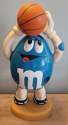 M&M's バスケットボール フィギュア M&M's Blue Basketball Sport Candy Dispenser Limited Edition