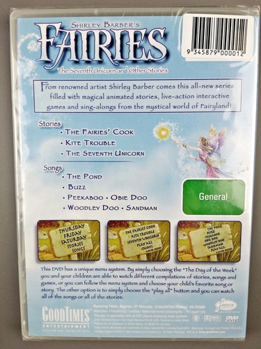 Fairies The Seventh Unicorn and Other Stories DVD Shirley Barber NEW / SEALED - Picture 2 of 5