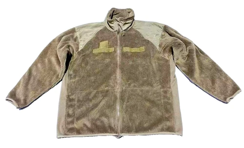 US Army Gen III Polartec 100 Cold Weather Fleece Jacket COYOTE FULL ZIP USED GC video thumbnail
