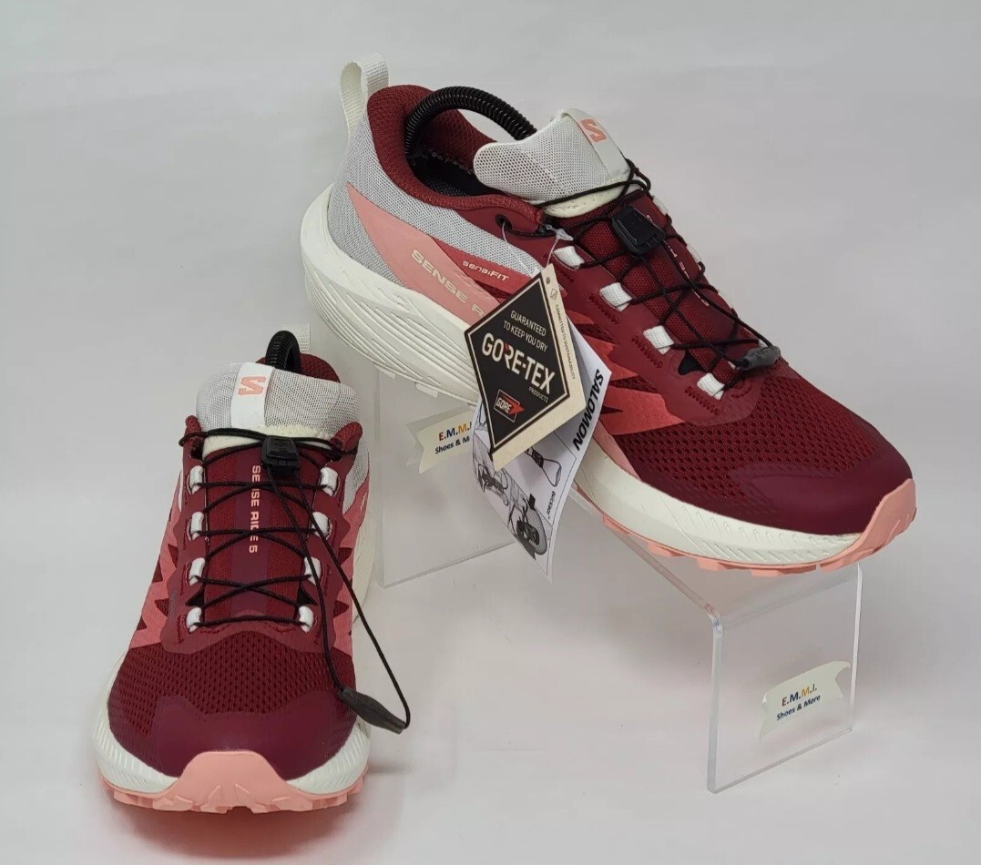 Nuove scarpe da corsa trekking Salomon Sense Ride 5 Gore tex pesca 473145 donna 11