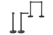 PREMIUM 2m Retractable Crowd Control Queue Barrier System Posts Heavy Duty