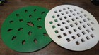 2 Pie Crust Top Cutter Lattice & Christmas Tree Vintage 10" White and Green