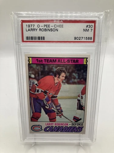 Larry Robinson Canadiens 1977-78 O-Pee-Chee #30 PSA 7