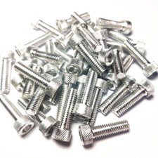 M6x20mm GERÄNDELBOLZEN Aluminium SILBER eloxierter Bolzen 20mm Schraube SILBER