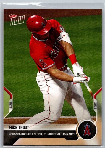 Mike Trout #104 2021 Topps Now card