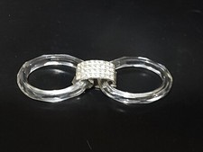Vintage Faceted Glass and Rhinestone Belt Clasp Buckle
