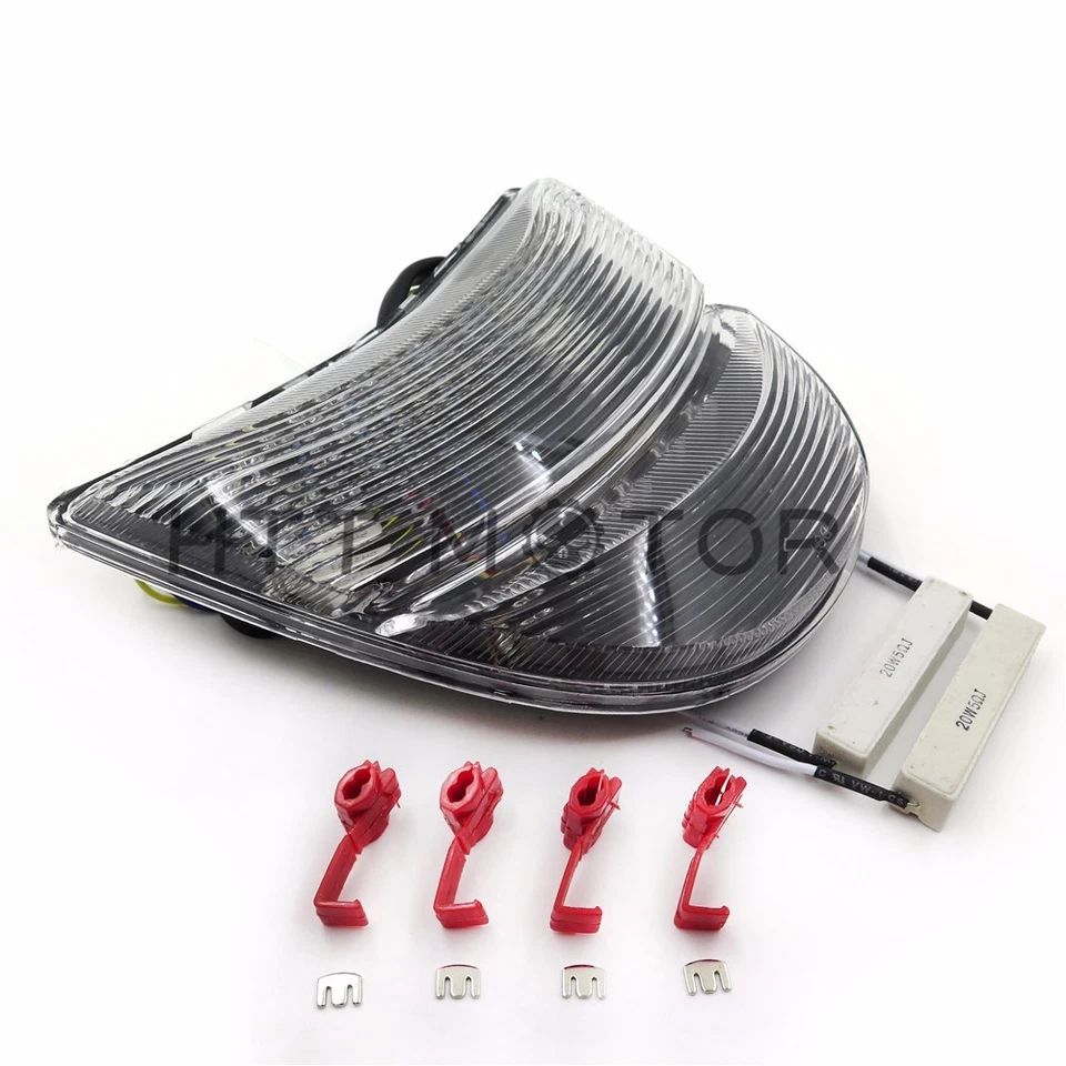 Luz trasera LED freno para 02-03 Honda CBR 954/CBR900RR/Fireblade/CBR954RR transparente Foto 3 de 4