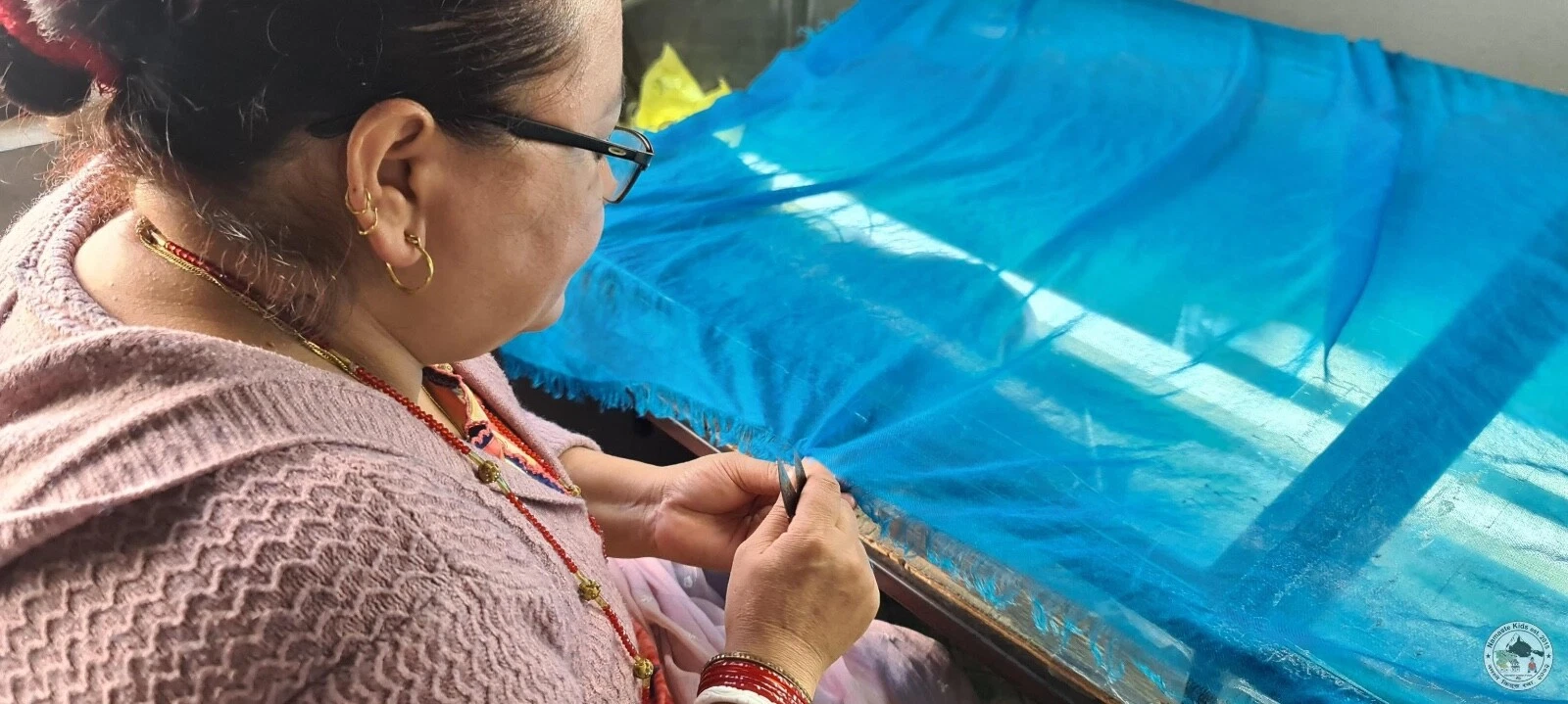 Cashmere Cover Aekamba, Hand Woven From Nepal, Bedspread, Blanket, Throw