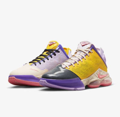 Nike LeBron 19 Low Basketball Shoes Lilac Pink Glaze Men s Sz 11 DO9829-500