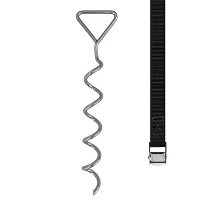 BAUNSAL Sturmsicherung für Trampolin Pavillion Zelt Sturmanker Bodenanker Erdnägel SL