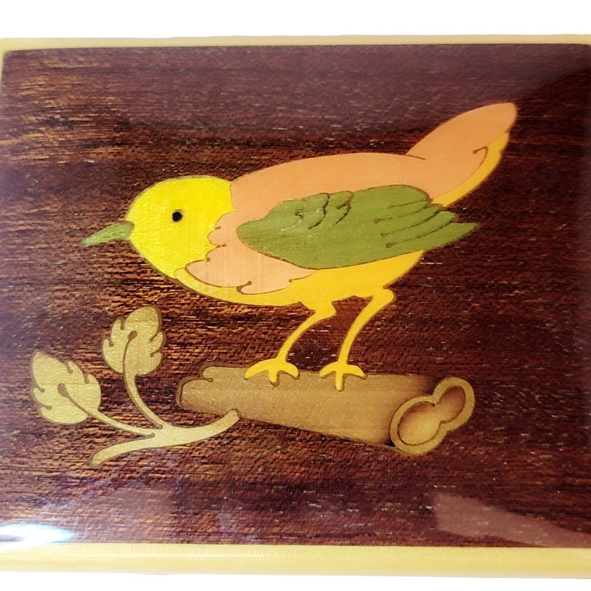 Vintage Reuge Inlaid Wood MUSIC Box Swiss Musical Movement 