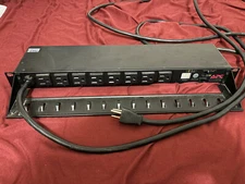 APC AP7900 Switched Rack PDU 15A 100 120V 8x 5-15R 1U Rack Mount Horizontal