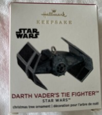2020 Miniature Death Vader   s  Tie Fighter Star Wars Hallmark Keepsake Ornament