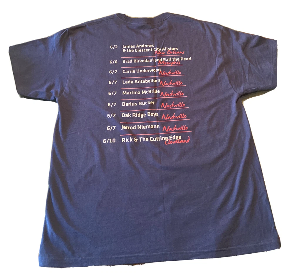 Camiseta Harley-Davidson Rock Rhythm & Blues 2011 azul marino Harley-Davidson grande Foto 2 de 4