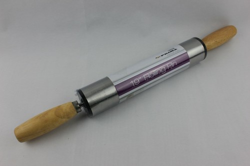 Stahl Nudelholz 19 Zoll Edelstahl schwer kühl Gebäck Fondants Glasur Kekse - Bild 7 von 8