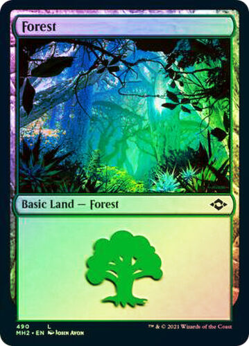 Lot de 10 forêts PREMIUM / FOIL - Forests - Terrain Lands  Magic Mtg -  - Photo 1/1