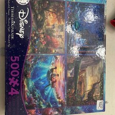 Disney Thomas Kinkade 4 in 1 Puzzle Set