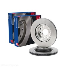 Image of 2x APEC Front Brake Discs Fits VW JETTA IV (162, 163, AV3, 77kW/105HP/1598cc