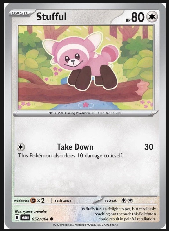 Stufful 052/064 - Shrouded Fable Reverse Holo - NM