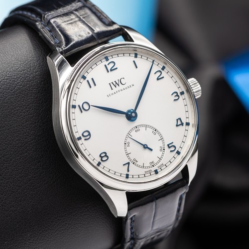 IWC Portugieser  Automatic Silver w/Blue Accents Dial 40mm Men's Watch  IW358304
