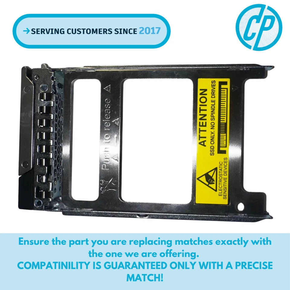 Dell 0MKC9M 0M6NT4 Screwless Caddy SAS SATA 2.5 SFF SSD NVMe Gen 14th 15th 16th - Image 4 of 4