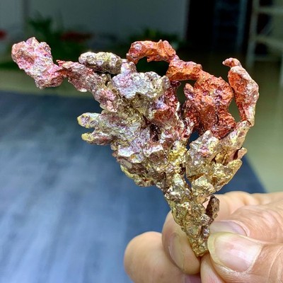 94G Rare!! iridescent Native Copper crystal mineral specimen