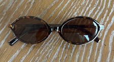 Retro Oval Sunglasses for Women 90s Vintage Y2K Trendy Narrow Shades, New
