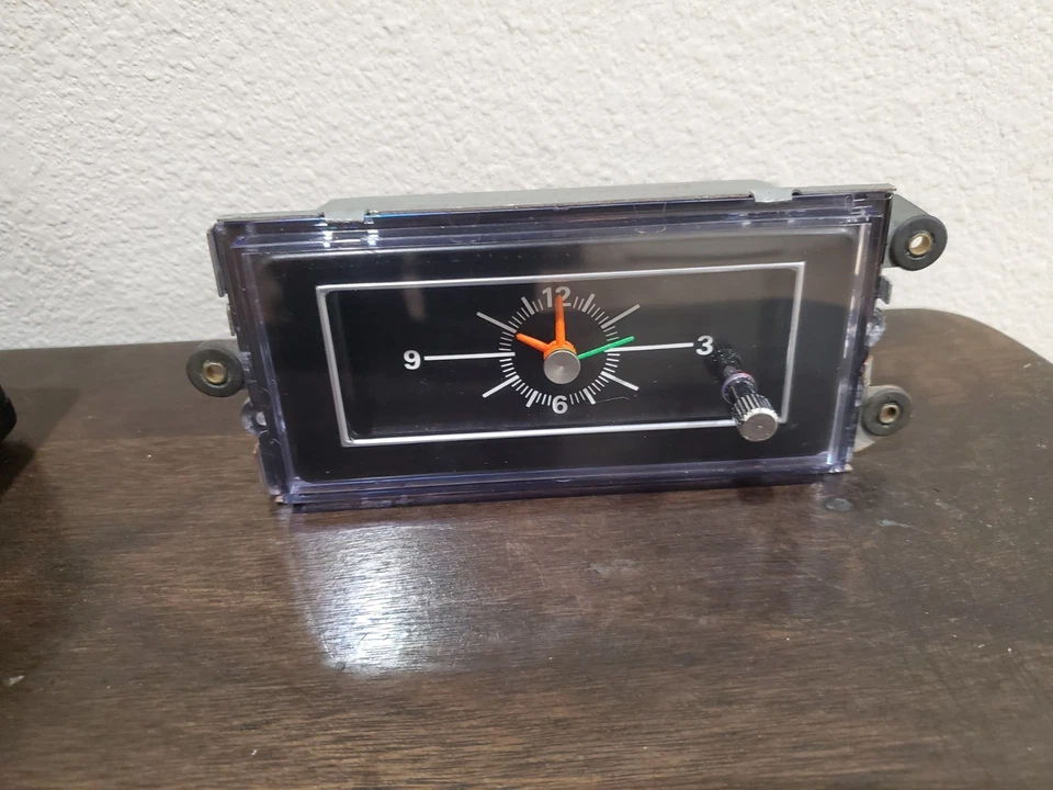 Restaurado 1971 1972 1973 Ford Mustang Mercury Cougar Consola Reloj Nuevo de Lote Antiguo Solenoide Foto 3 de 4