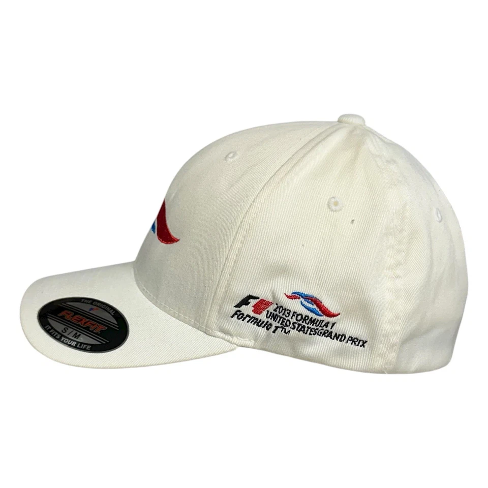 Gorra F1 2013 Gran Premio de Estados Unidos COTA Circuito de las Américas Yupoong Flex Fit S/M nueva con etiquetas Foto 3 de 4
