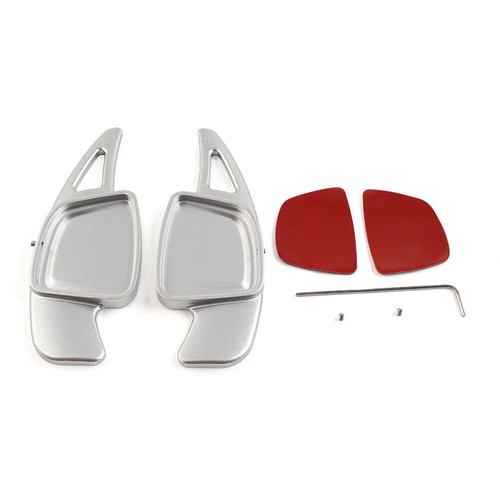 Prolunga leve cambio alluminio argento per Audi A6 C8 A7 4KA A8 S4 S5 2020 - Foto 2 di 10
