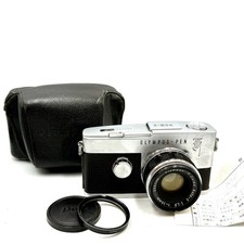 US DDP    CLA  d Olympus PEN F 35mm half frame film camera w/ EXTRAS from JAPAN 