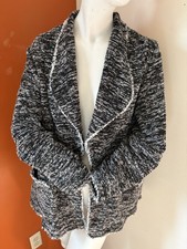 Max Studio Boucl Black/White Women s Blazer Jacket Size 2X