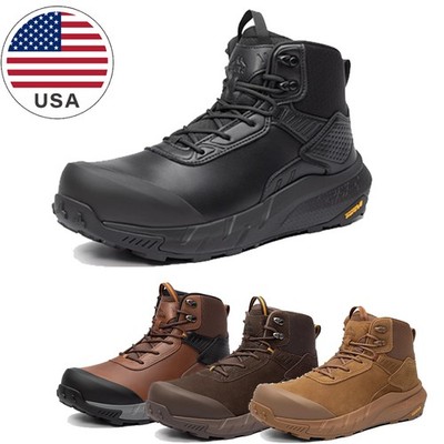 Men's Waterproof Composite Toe Work Boots Lightweight Non-Slip Safety Boots
