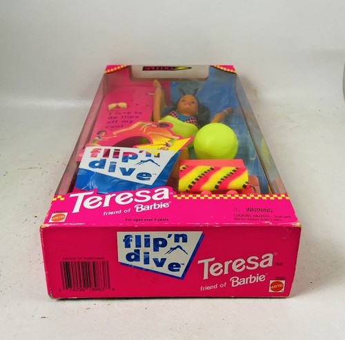 🌟Barbie Speedo Flip 'n Dive Teresa Doll w/ Diving Board 1997 Mattel 18983 NRFB - Picture 7 of 7