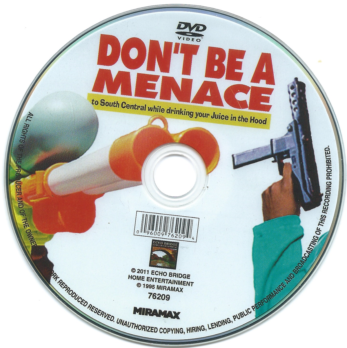 Dont Be a Menace 1996 (DVD, 2011) Wayans Just the Movie Disc | eBay