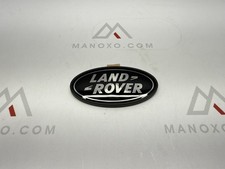 about LAND ROVER OVAL BADGES BLACK ON SILVER -NEW GENUINE PARTS DAG500