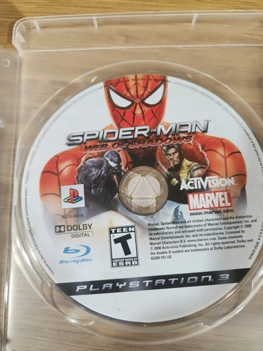 Spider-Man: Web of Shadows (Sony PlayStation 3, 2008) PS3 Disc ONLY Tested