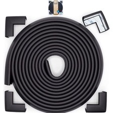 Roving Cove Slimfit Corner Edge Protector for Baby Small 15 feet, Onyx Black