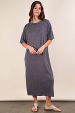 NWT Very J Mineral Washed Oversized Tee Maxi ...