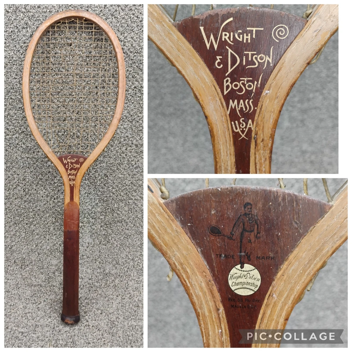 Antiques Atlas - Antique Fishtail Tennis Racquet By A W Gamage London as511a2481 / fr45h