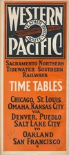Western Pacific Railroad Public Timetable January 4, 1031