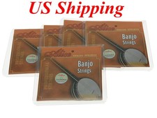 5 Sets Plated Steel 5 String Banjo Strings Coated Copper Alloy Wound Strings