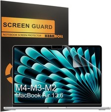 3-Pack Anti-Fingerprint Matte Screen Protectors for 2026 MacBook Air 13.6