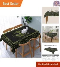 Waterproof Polyester Tablecloth 54x72 Inches Viking Celtic Wicca Decor